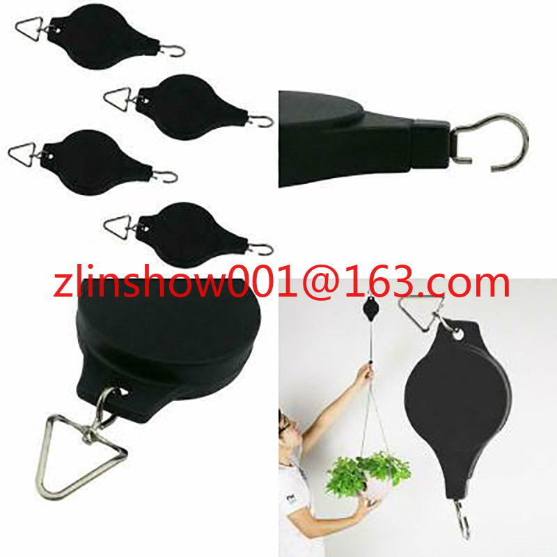 Gardening Tools In Store - 家庭用鉢植え吊り下げフック、強力な伸縮式90CM高強度ナイロン製、洗面器フック付き、園芸工具収納用