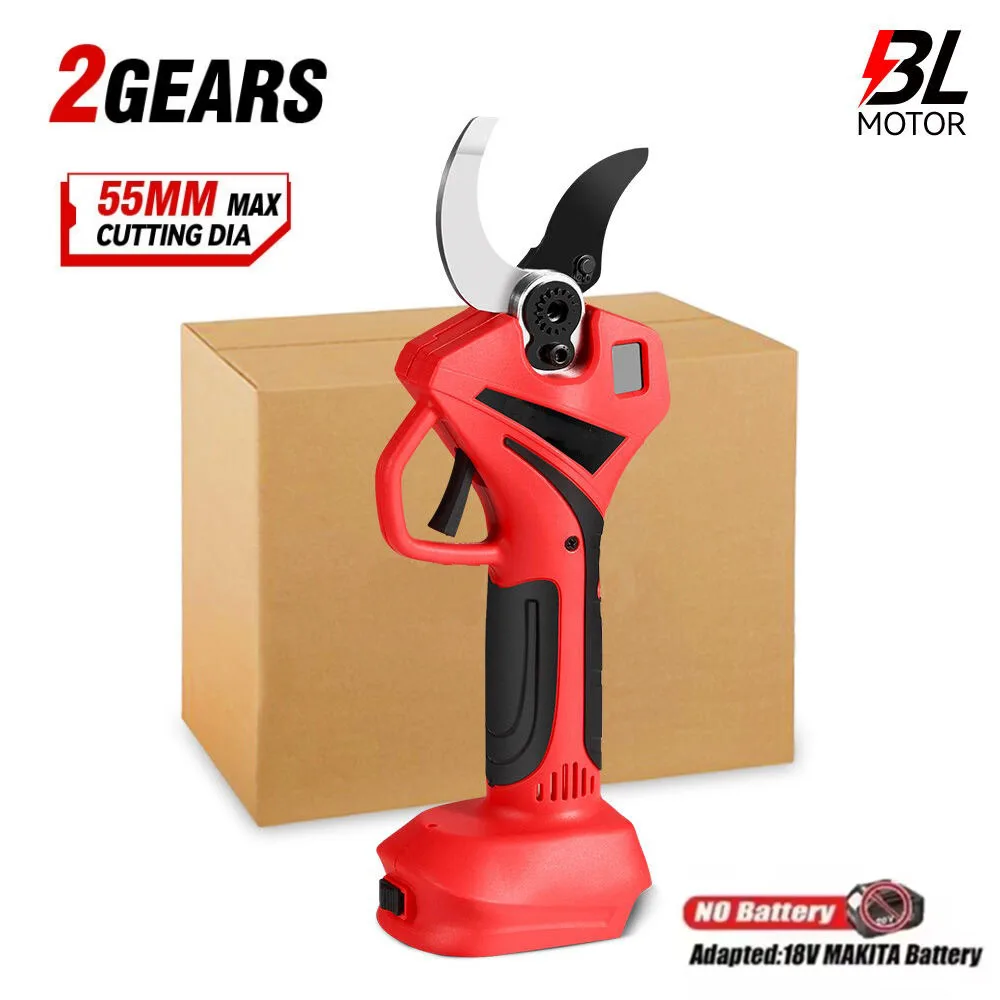 Gardening Tools Battery Powered - 55 ミリメートルブラシレス電気はさみコードレス剪定鋏ツリーガーデンカッタートリマー電動ツールマキタ 18V バッテリー