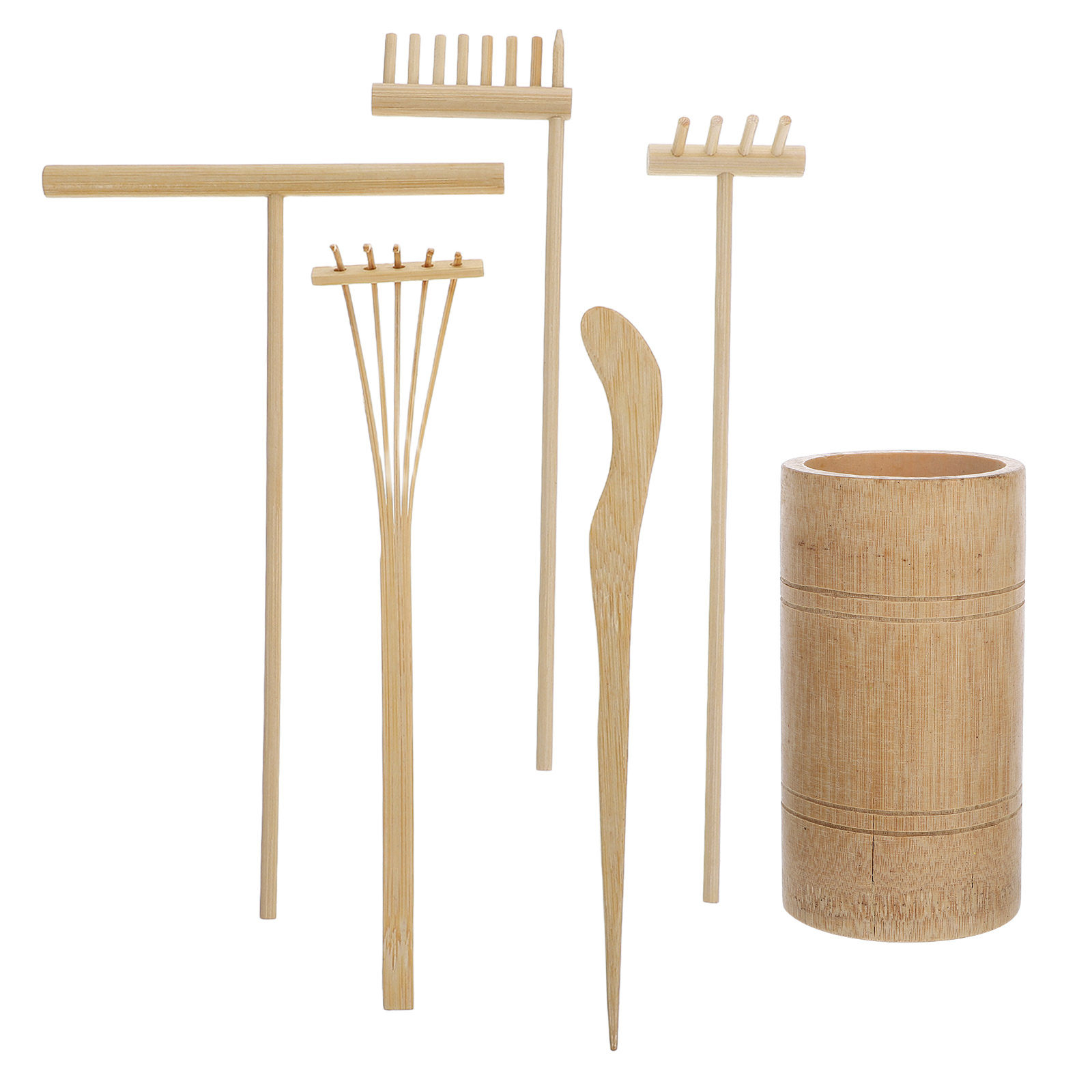 1セット禅風砂すくいセット 竹製ミニガーデンツール DIYデ - Gardening Tools Diy のレビューと価格