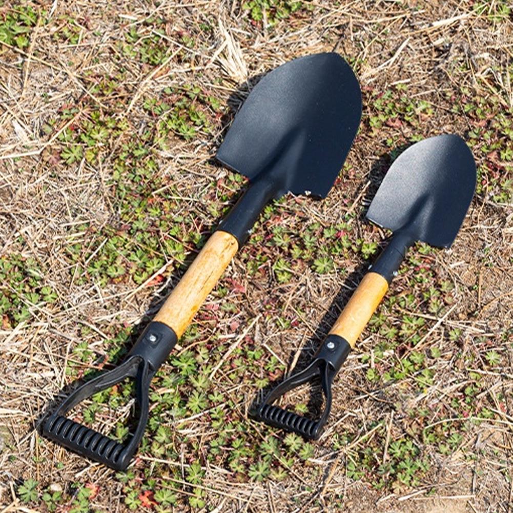 天然木製ハンドル付き防錆鋼製シャベル、尖った園芸用スコップ、 - Gardening Tools Spade のレビューと価格