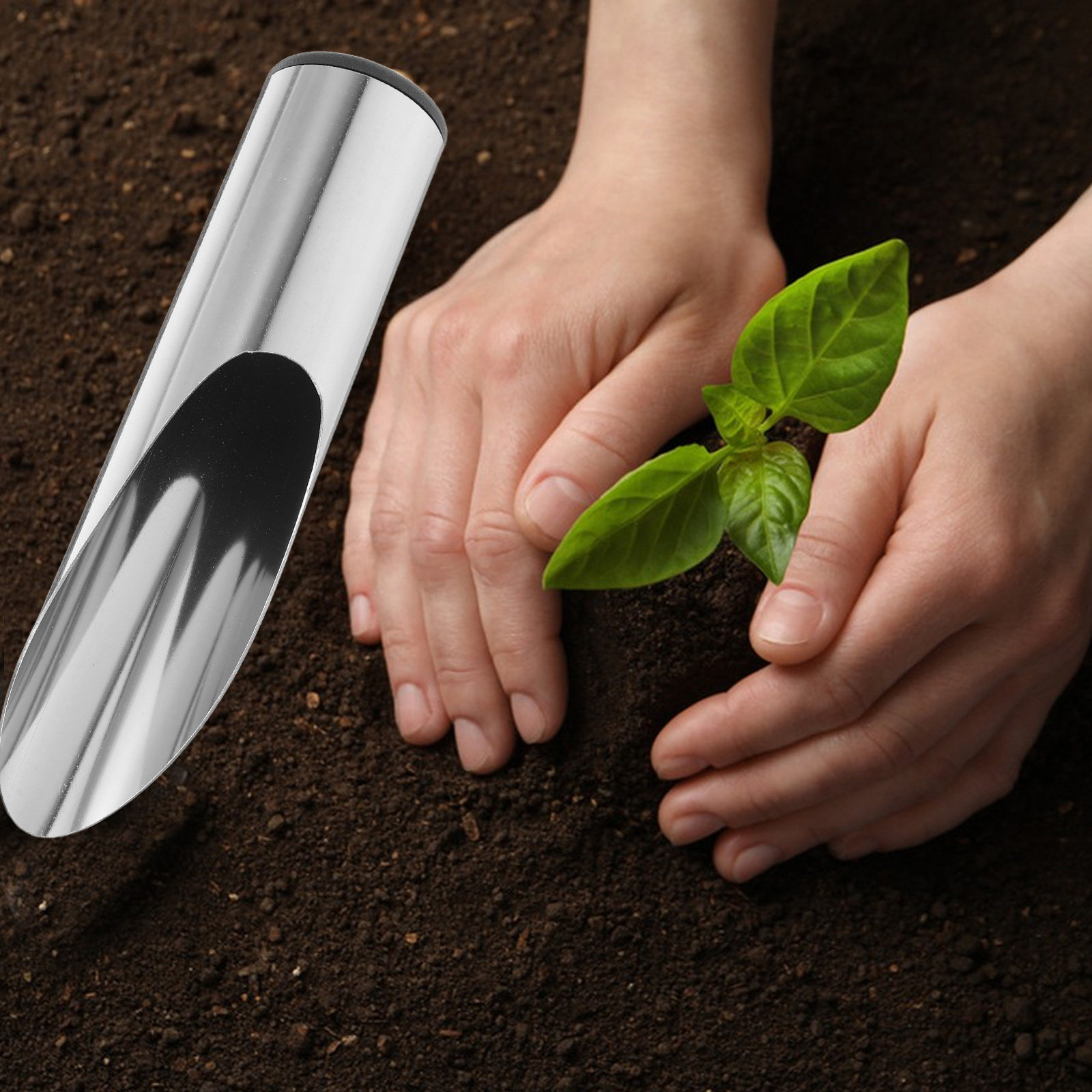 ステンレス鋼ガーデンシャベル軽量ポータブル土壌スクープツール - Gardening Tools Spade のレビューと価格