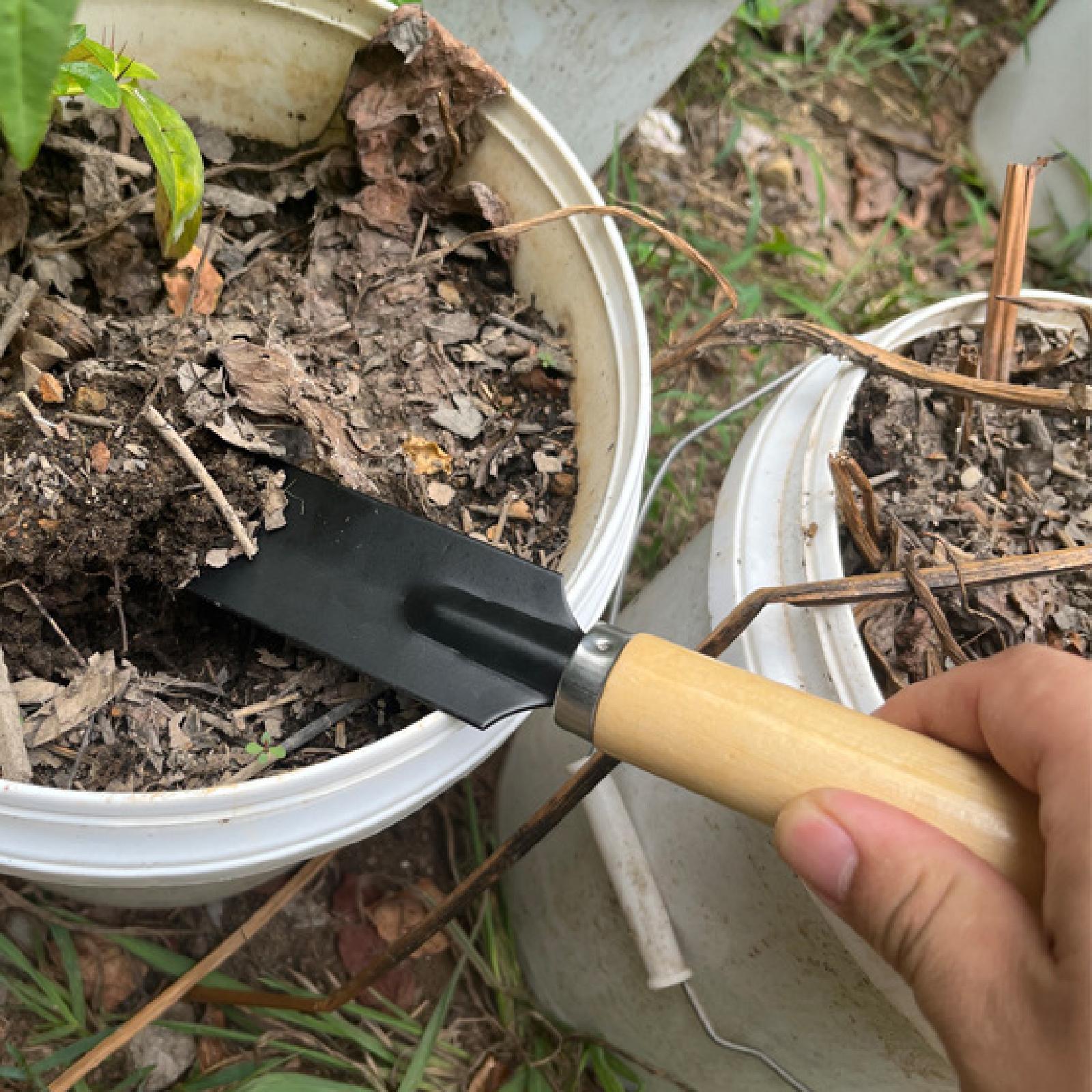 小型ガーデンスパデ掘削ツール木製ハンドル多機能ガーデニングツ - Gardening Tools Spade のレビューと価格