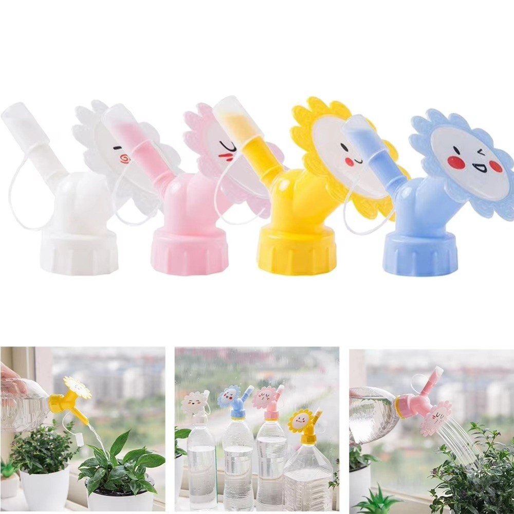 創造的な庭用散水ノズル、漫画風簡単ツール、ボトル付き散水ノズ - Gardening Tools Cartoon のレビューと価格
