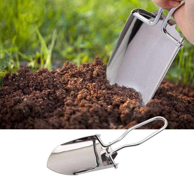 1/2個入りステンレス製折りたたみシャベル – ポータブルガ - Gardening Tools Spade のレビューと価格