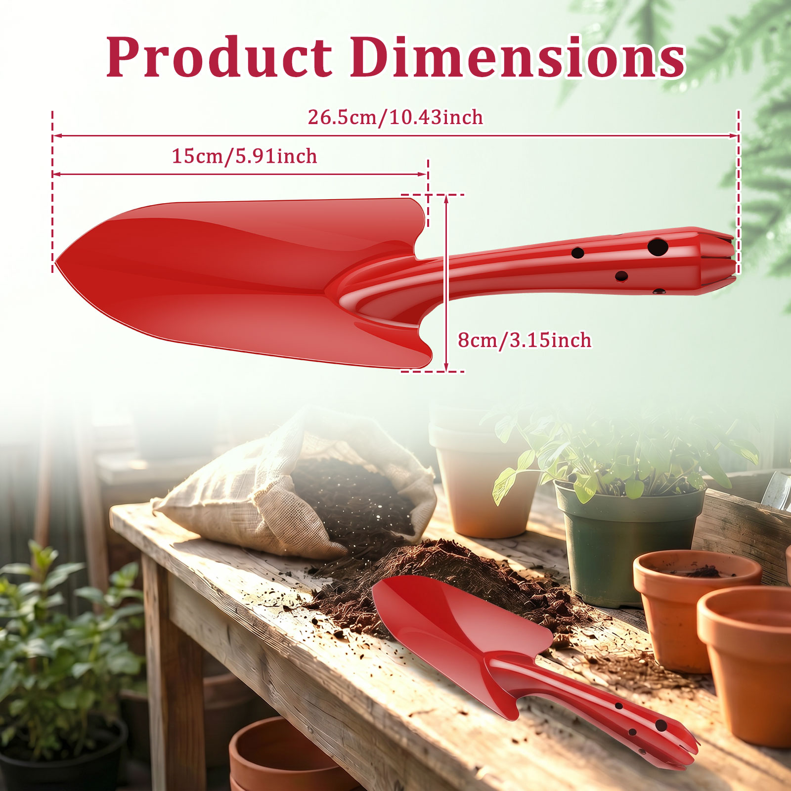 ガーデントロウェル 錆びにくい金属製ガーデンハンドシャベル  - Gardening Tools Spade のレビューと価格