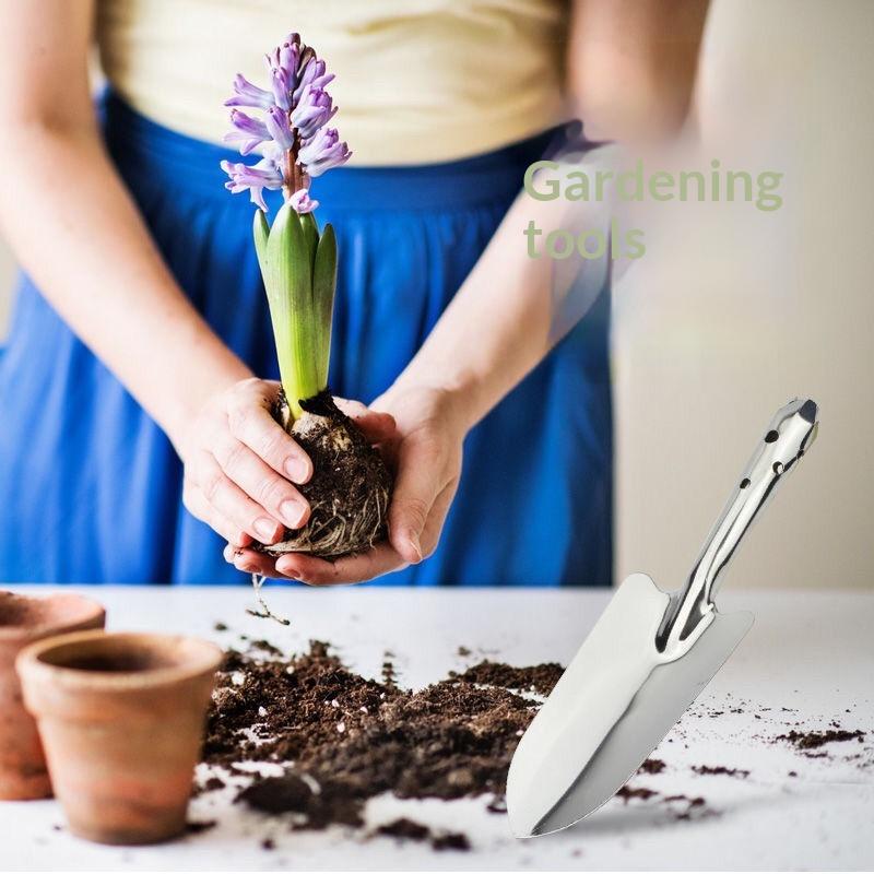 新しいステンレス鋼製小型シャベル、花の植え付け用ガーデンツー - Gardening Tools Spade のレビューと価格