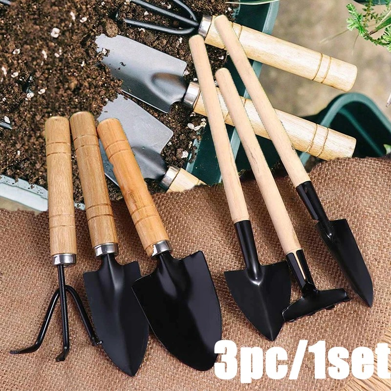 3PC/1セットミニガーデニングツールセットポータブル小型ガ - Gardening Tools Spade のレビューと価格