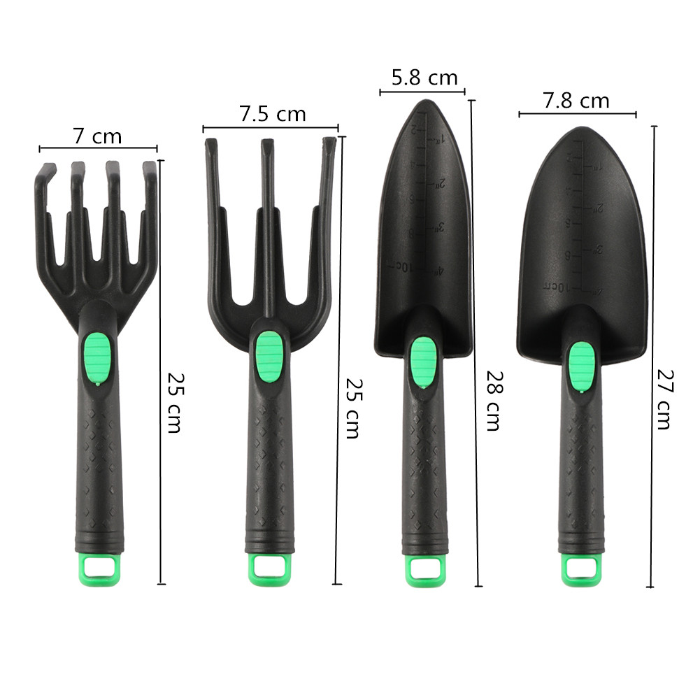 4個のガーデンシャベルツールセット 土壌を緩めるレーキチップ - Gardening Tools Spade のレビューと価格